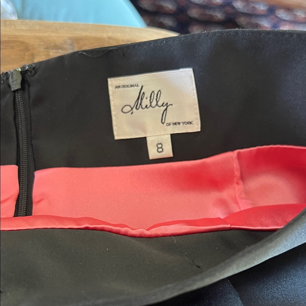 Milly Black and Pink Skirt
